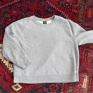Y2K Athletic Works Heather Grey Blank Crewneck Sweatshirt L (12-14)